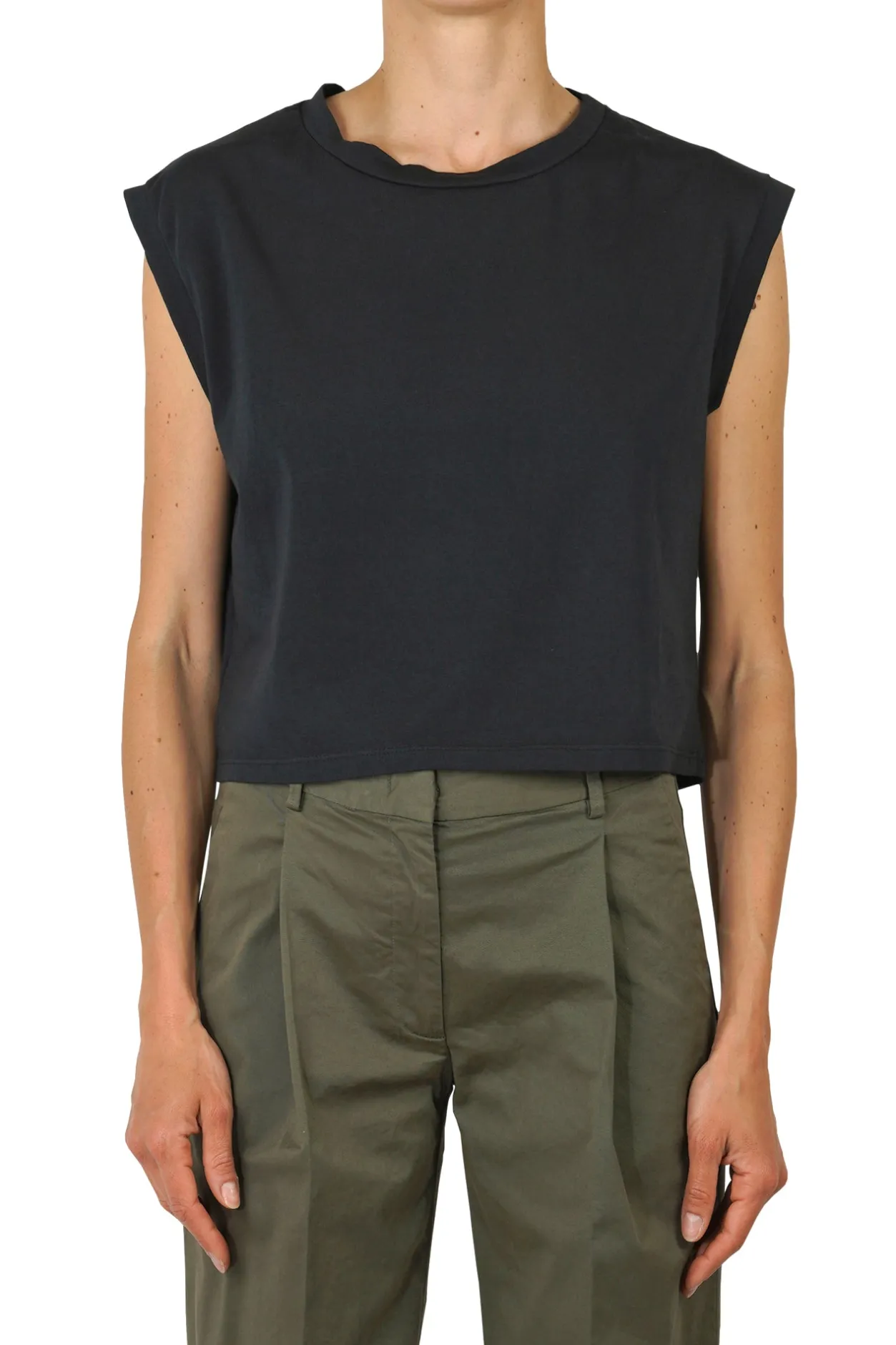 - T-shirt - 451454 - Nero^La Femme Blanche Discount