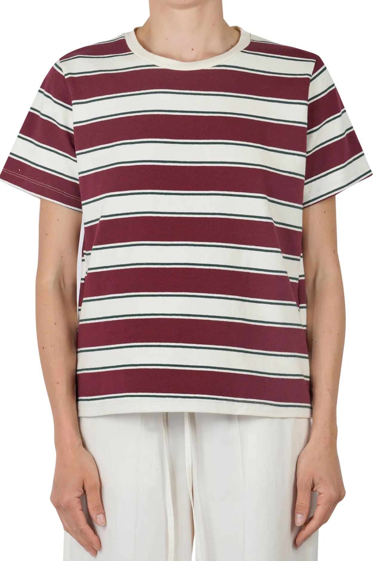 - T-shirt - 451466 - Panna/Prugna^La Femme Blanche New