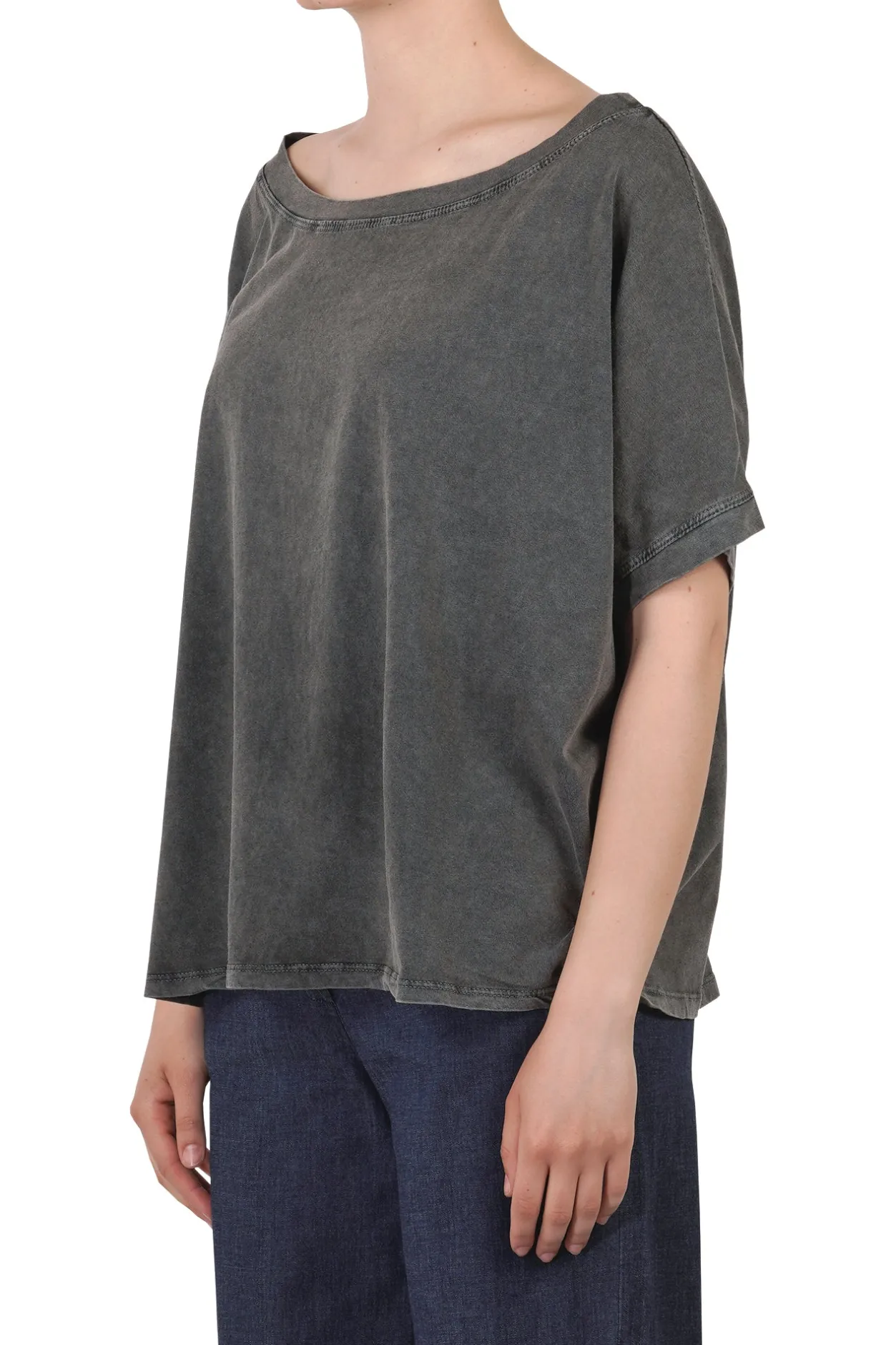 - T-shirt - 451527 - Nero^La Femme Blanche Sale