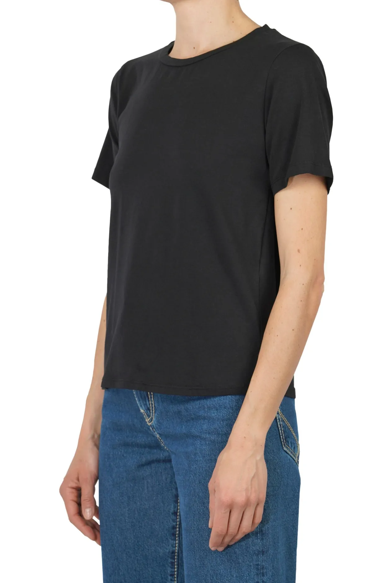 - T-shirt - 451455 - Nero^La Femme Blanche Sale