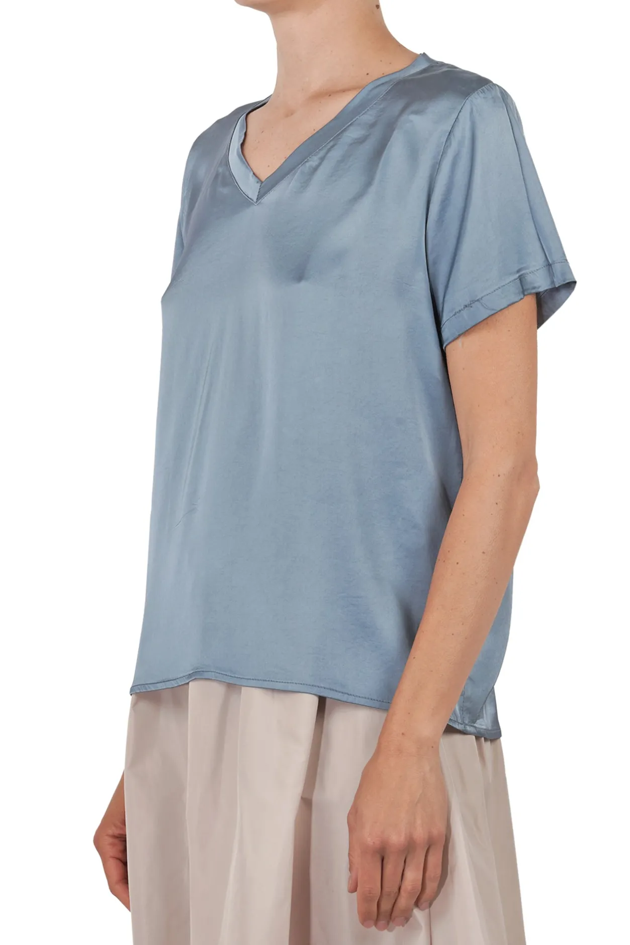 - T-shirt - 451604 - Azzurro^La Femme Blanche New
