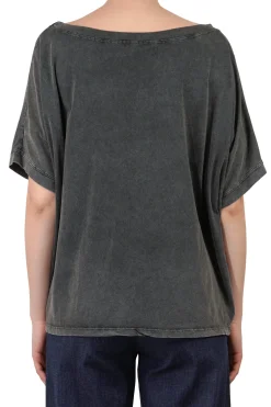 - T-shirt - 451527 - Nero^La Femme Blanche Sale