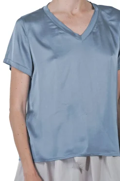- T-shirt - 451604 - Azzurro^La Femme Blanche New