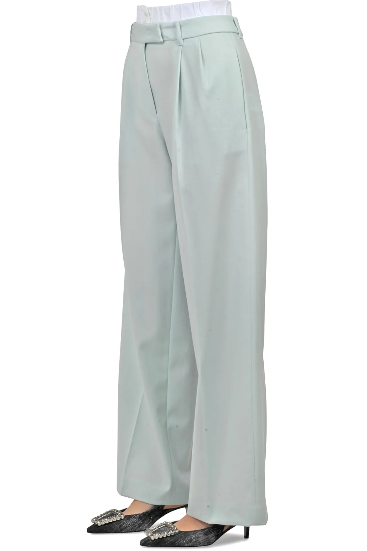 - Pantalone - 450570 - Verde acqua^Liviana Conti New