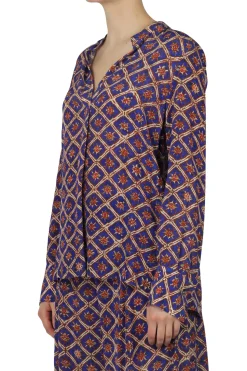 - Blusa - 450742 - Blu/Marrone^Maliparmi New