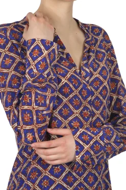 - Blusa - 450742 - Blu/Marrone^Maliparmi New