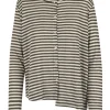 - Cardigan - 450617 - Verde/Beige^Mama B Online