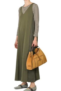 - Cardigan - 450617 - Verde/Beige^Mama B Online