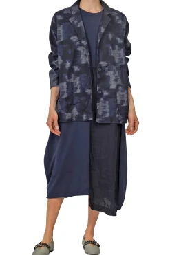 - Giacca - 450674 - Fantasia Blu^Mama B Outlet