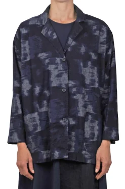 - Giacca - 450674 - Fantasia Blu^Mama B Outlet