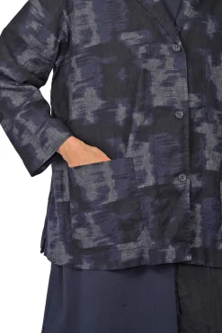 - Giacca - 450674 - Fantasia Blu^Mama B Outlet