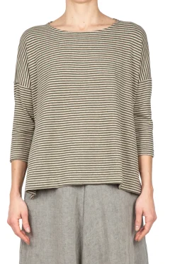 - Maglia - 450627 - Verde/Latte^Mama B Discount