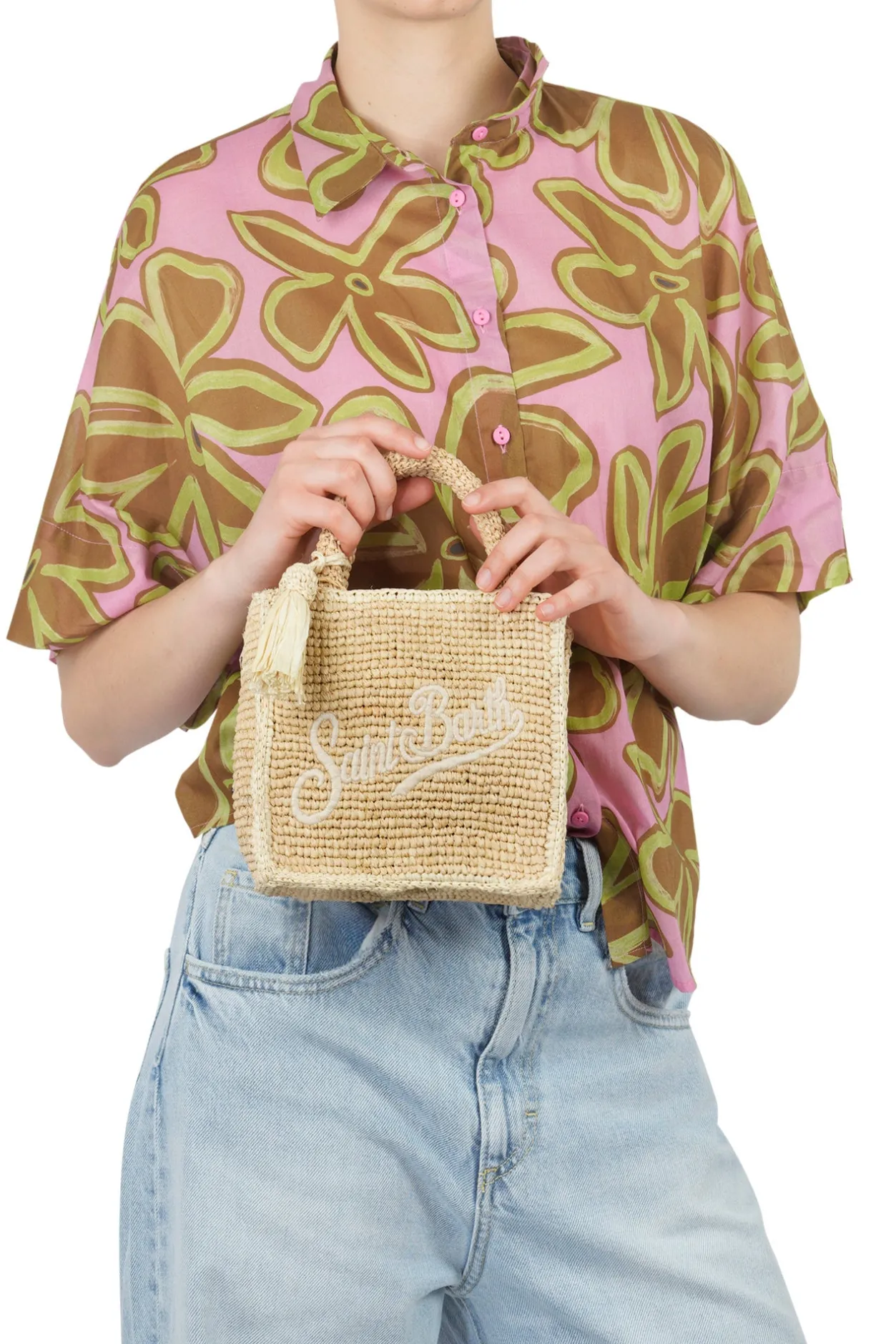 - Borsa piccola - 450924 - Beige^MC2 Saint Barth Hot