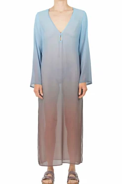 - Caftano - 450898 - Azzurro/Marrone^MC2 Saint Barth Clearance