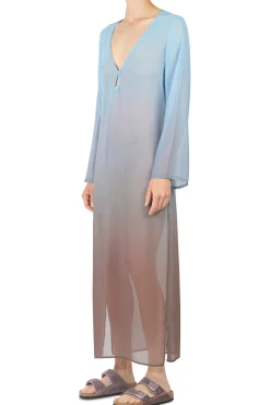 - Caftano - 450898 - Azzurro/Marrone^MC2 Saint Barth Clearance