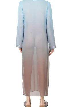 - Caftano - 450898 - Azzurro/Marrone^MC2 Saint Barth Clearance