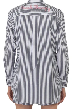 - Camicia - 450901 - Bianco/Blu^MC2 Saint Barth Clearance