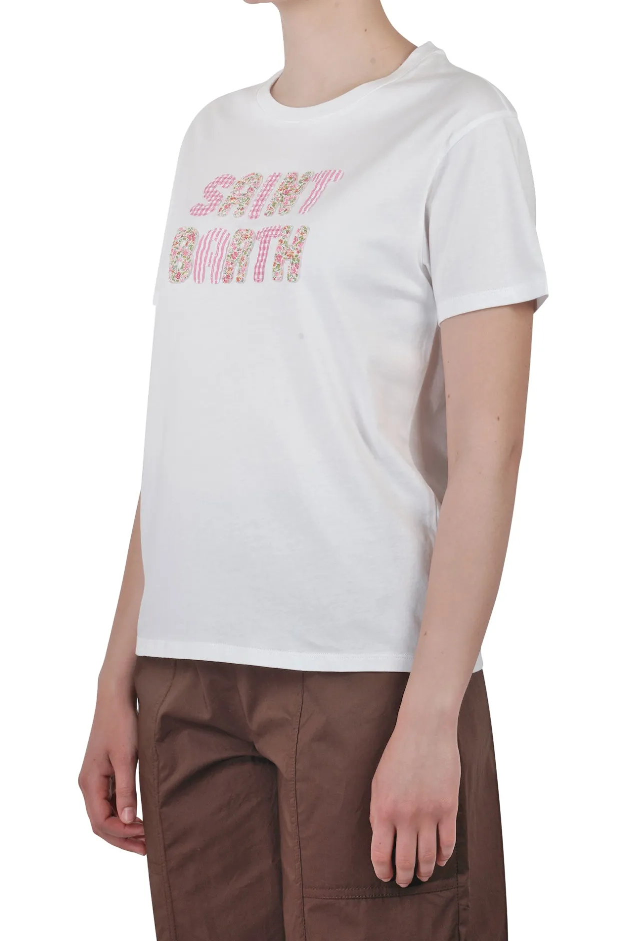 - T-shirt - 451555 - Bianco/Rosa^MC2 Saint Barth Fashion