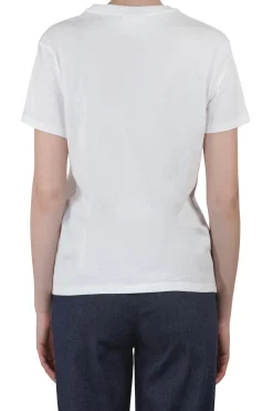 - T-shirt - 451556 - Bianco/Blu^MC2 Saint Barth Outlet