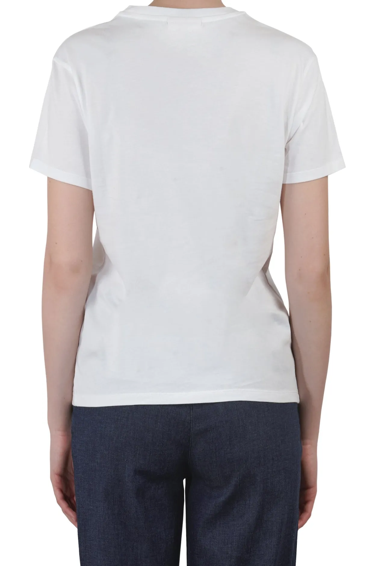 - T-shirt - 451556 - Bianco/Blu^MC2 Saint Barth Outlet