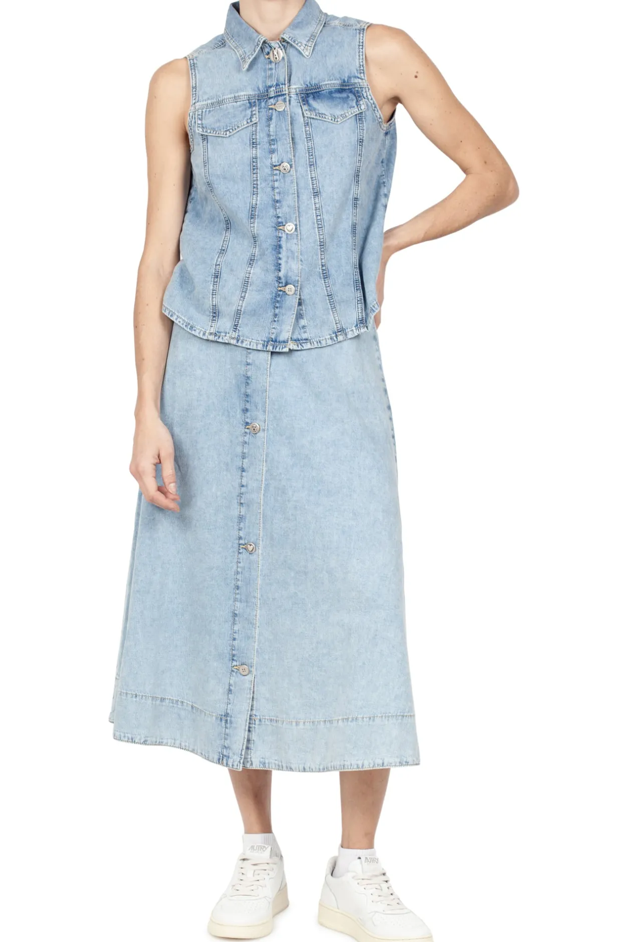 - Camicia smanicata - 430107 - Denim^MO5CH1NO JEANS - Moschino New