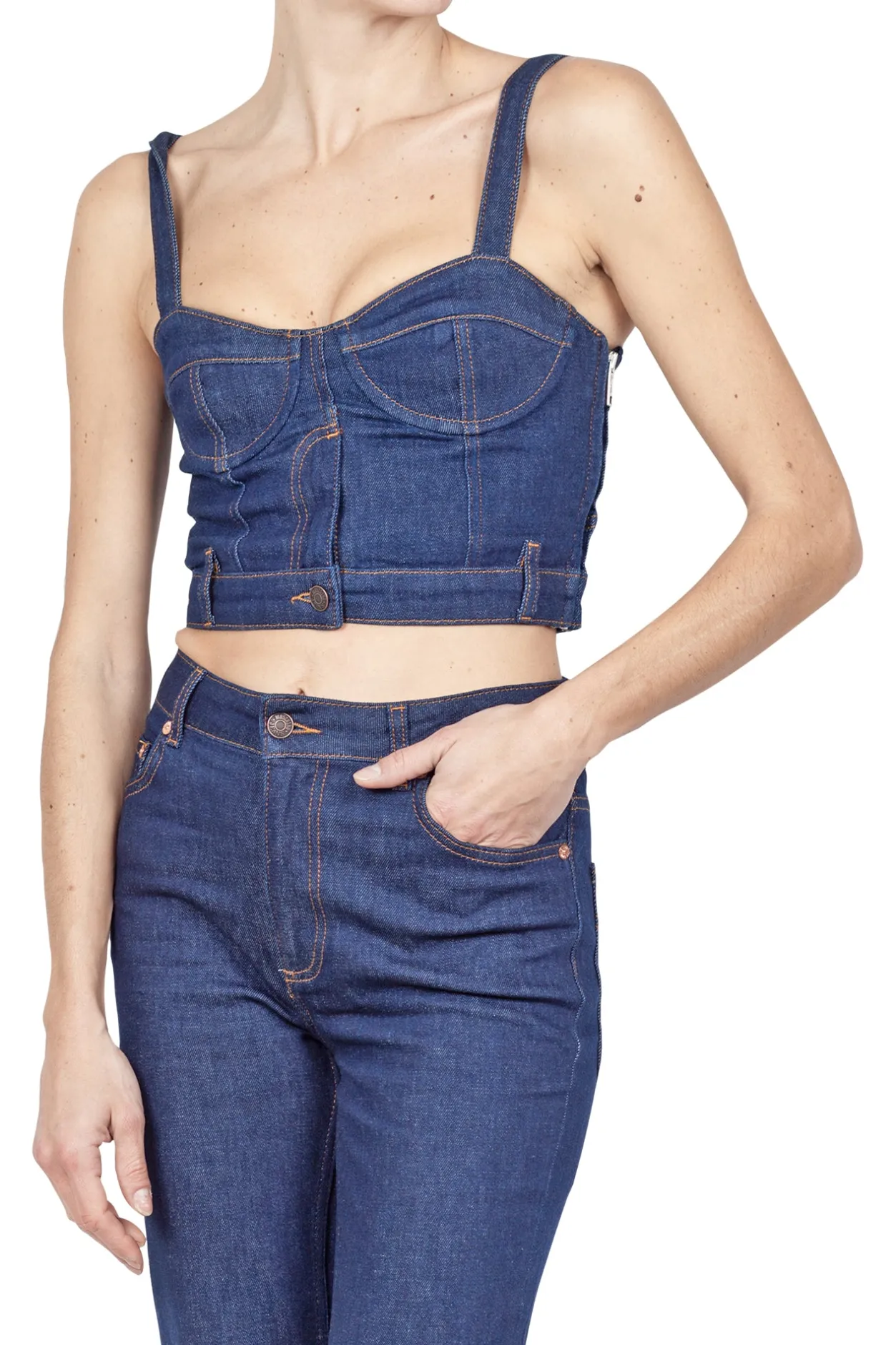 - Crop top - 430111 - Denim^MO5CH1NO JEANS - Moschino Best