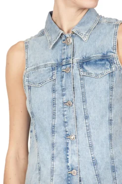 - Camicia smanicata - 430107 - Denim^MO5CH1NO JEANS - Moschino New