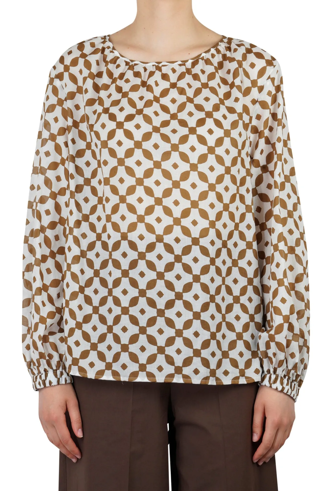 - Blusa - 450231 - Bianco/Tabacco^NIU Sale