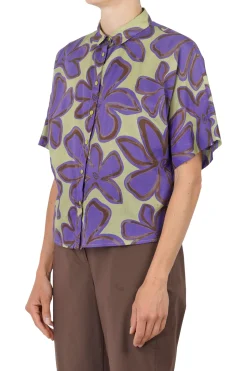 - Camicia - 450214 - Verde/Viola^NIU Fashion