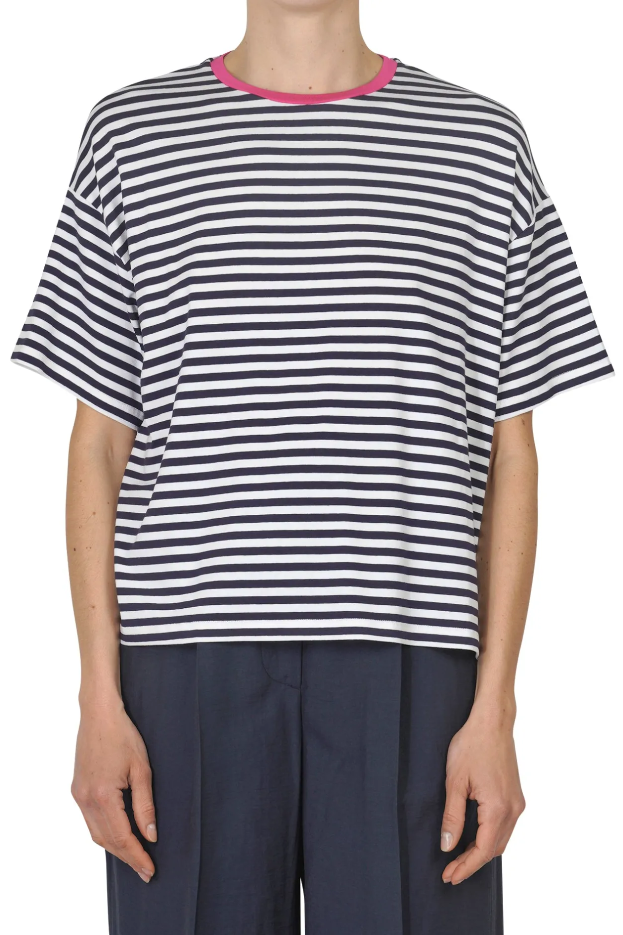 - T-shirt - 450210 - Blu/Bianco^NIU Fashion