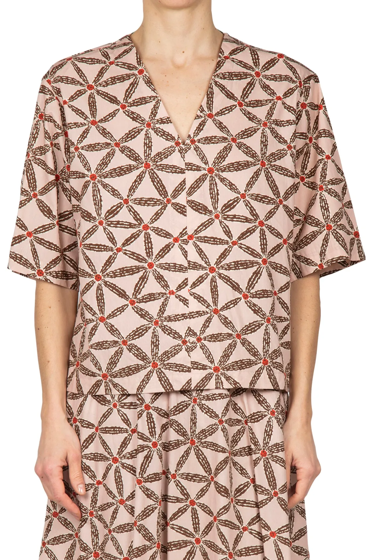 - Blusa - 450356 - Rosa/Marrone^Ottod'ame New
