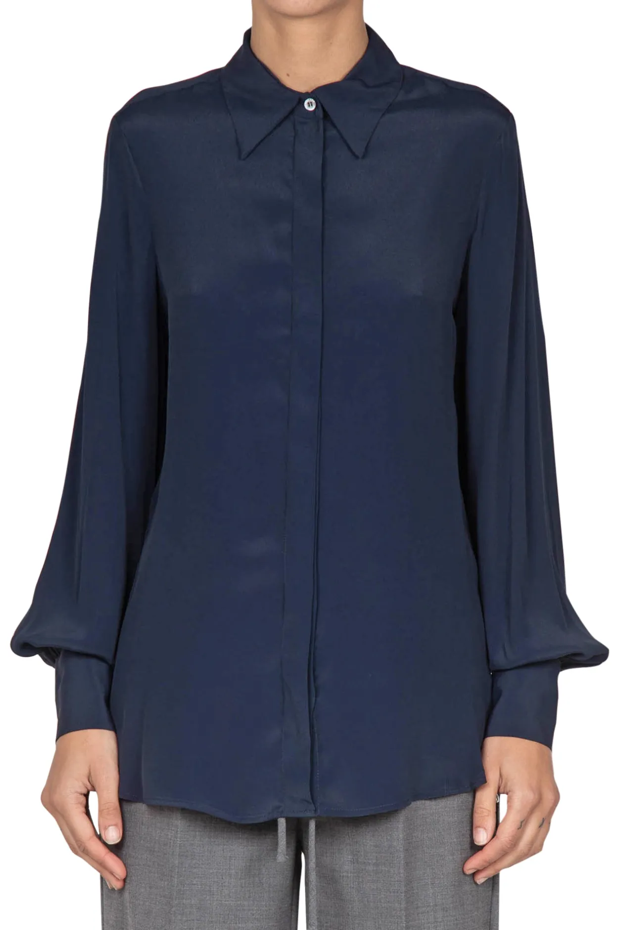 - Camicia - 441530 - Blu^Ottod'ame Outlet