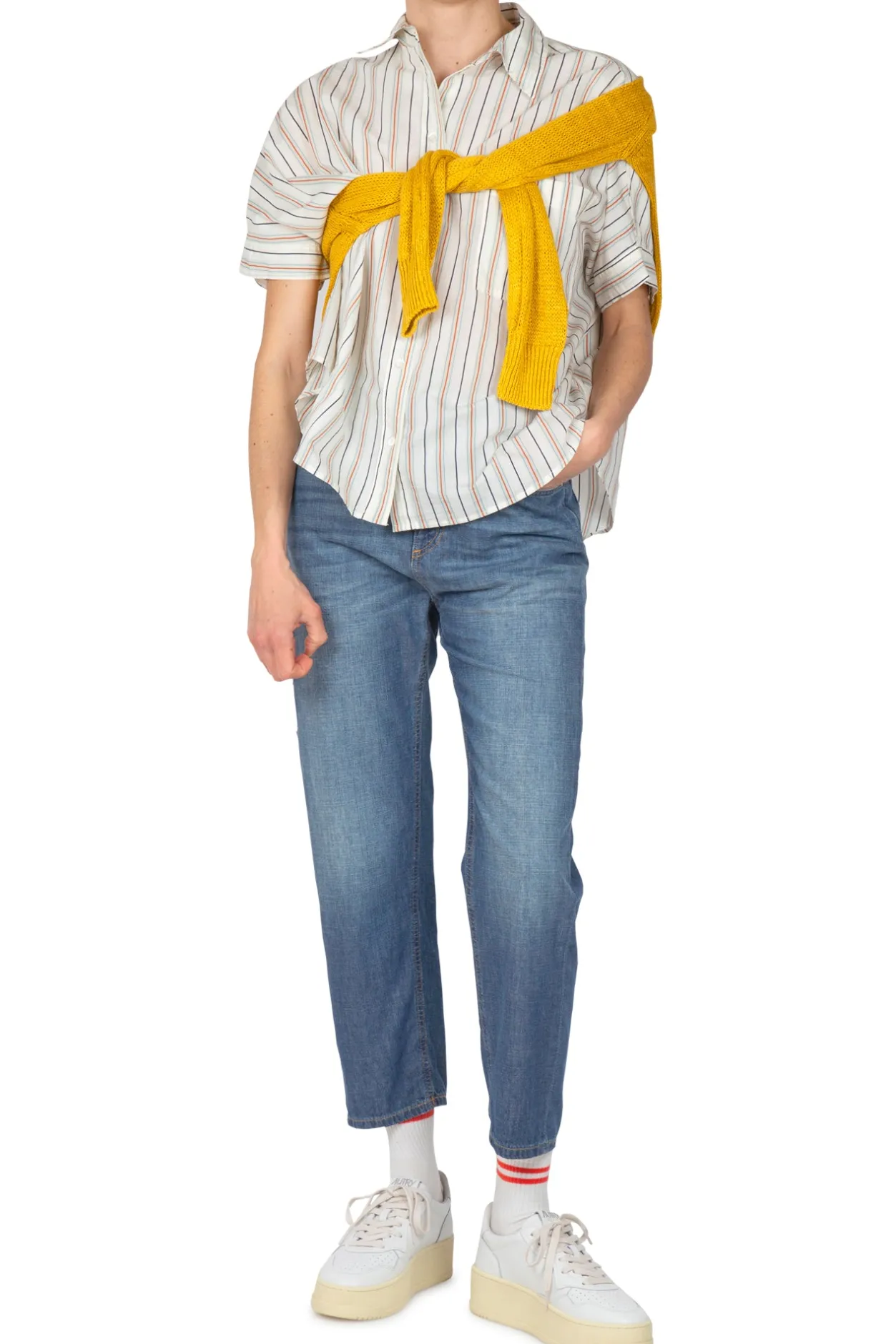 - Camicia - 450358 - Fantasia Blu^Ottod'ame Outlet