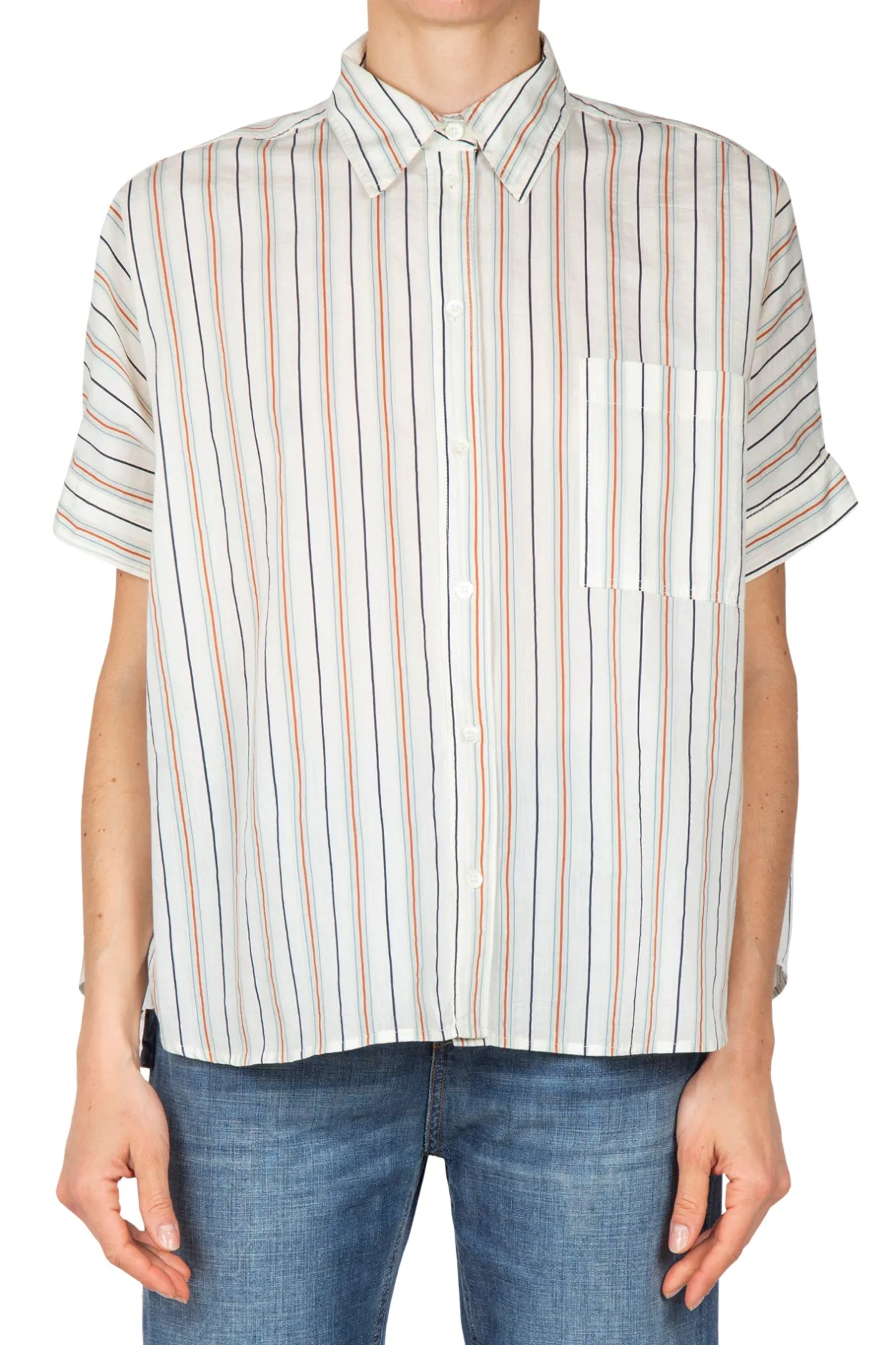 - Camicia - 450358 - Fantasia Blu^Ottod'ame Outlet