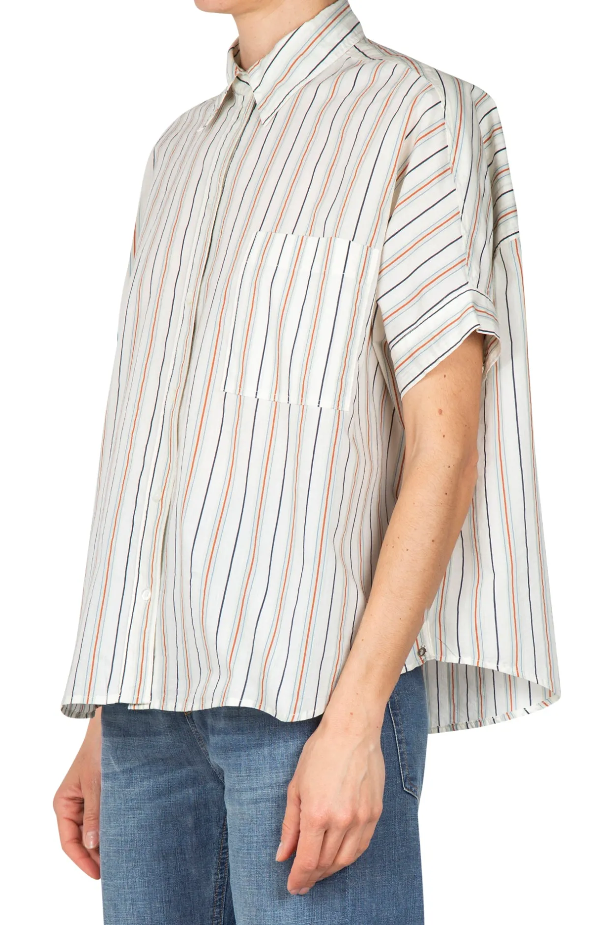 - Camicia - 450358 - Fantasia Blu^Ottod'ame Outlet