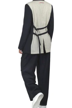 - Giacca - 450346 - Blu/Panna^Ottod'ame New
