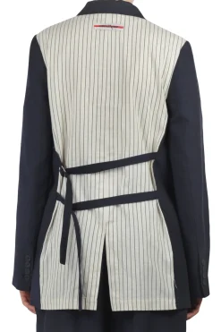- Giacca - 450346 - Blu/Panna^Ottod'ame New