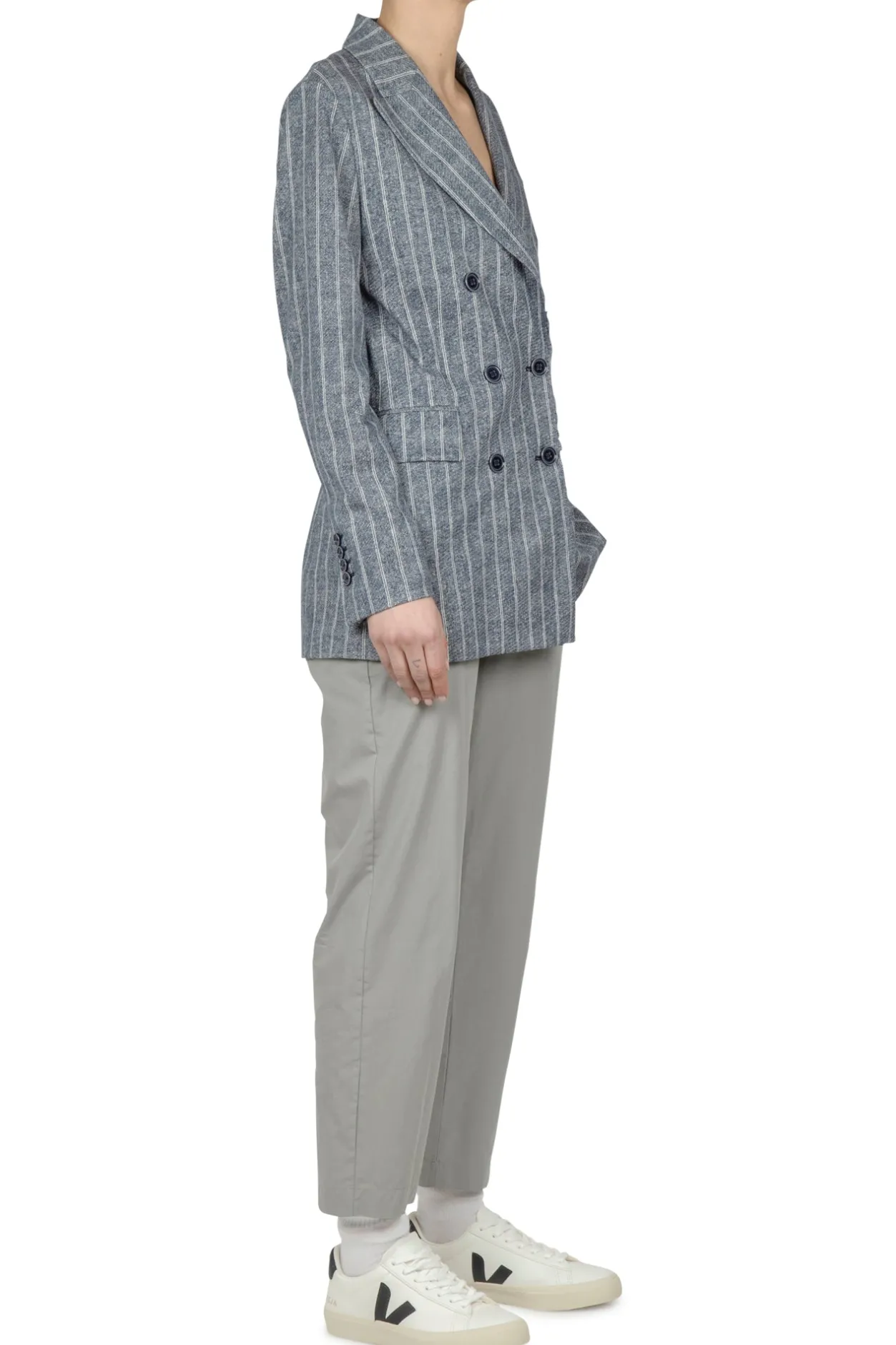 - Pantalone - 450325 - Grigio^Ottod'ame Fashion