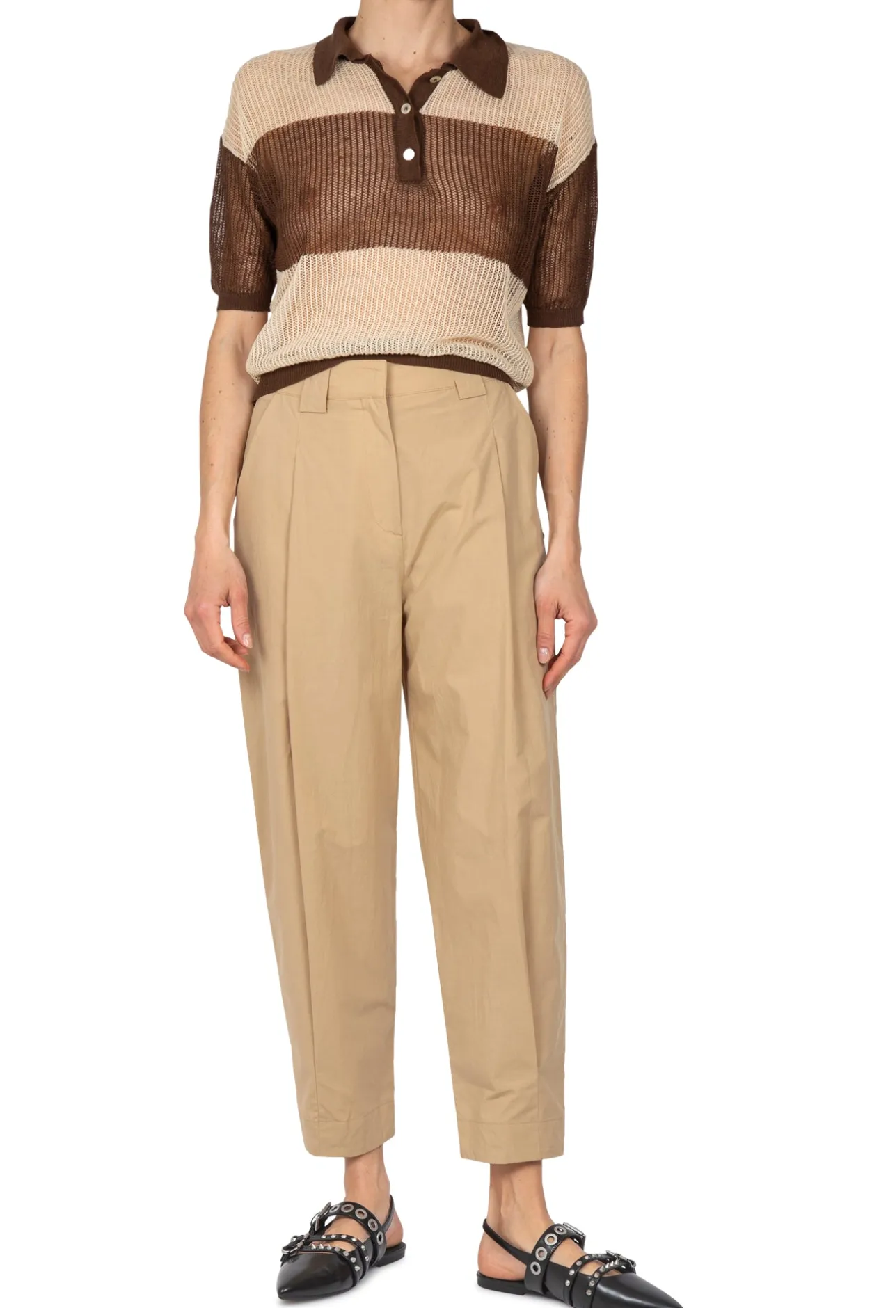 - Pantalone - 450354 - Sabbia^Ottod'ame Best