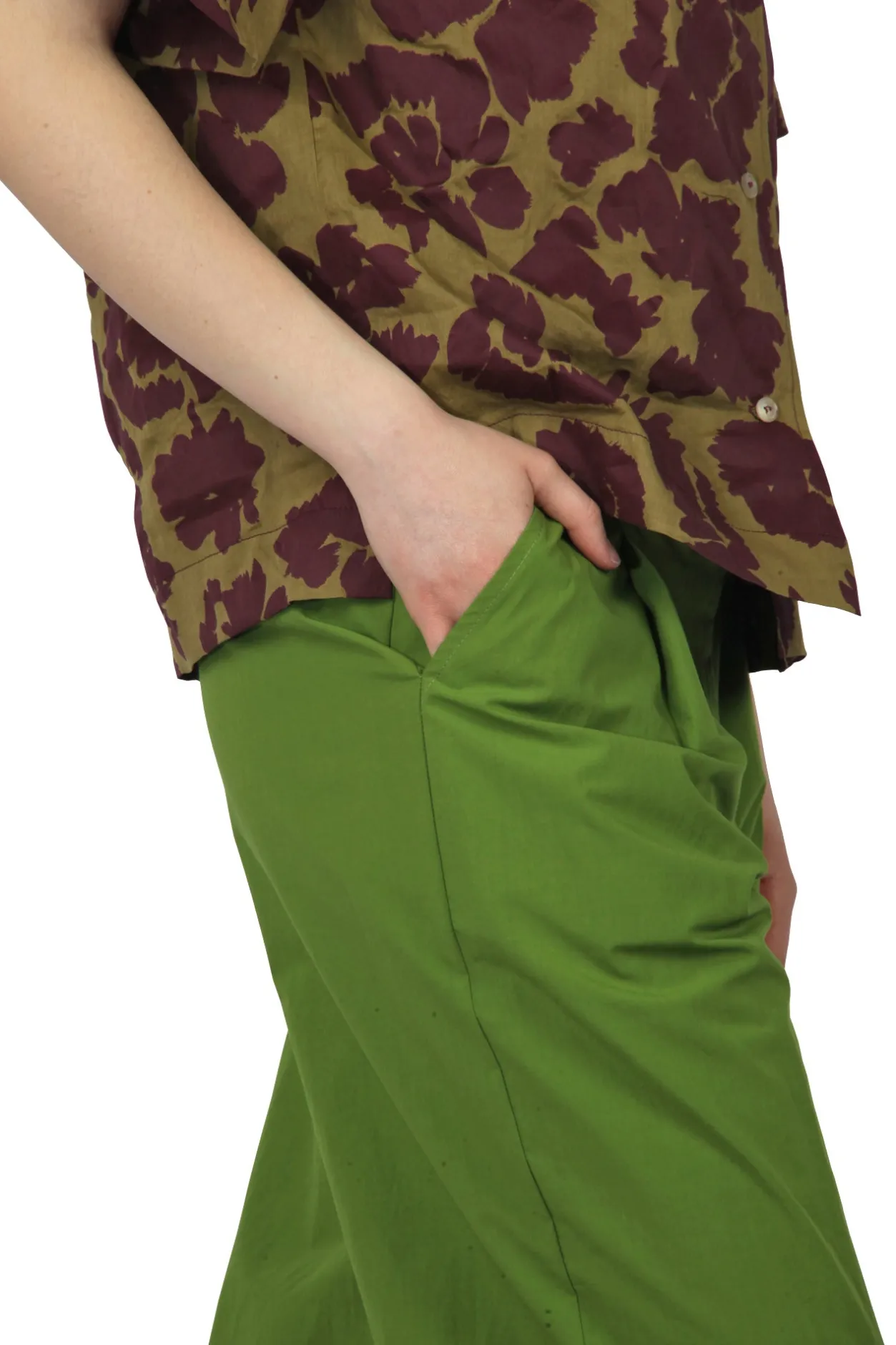 - Pantalone - 450354 - Verde^Ottod'ame Clearance