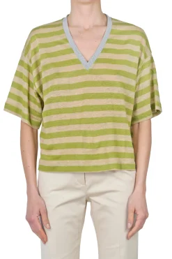 - T-shirt - 450411 - Verde/Beige^Ottod'ame Sale