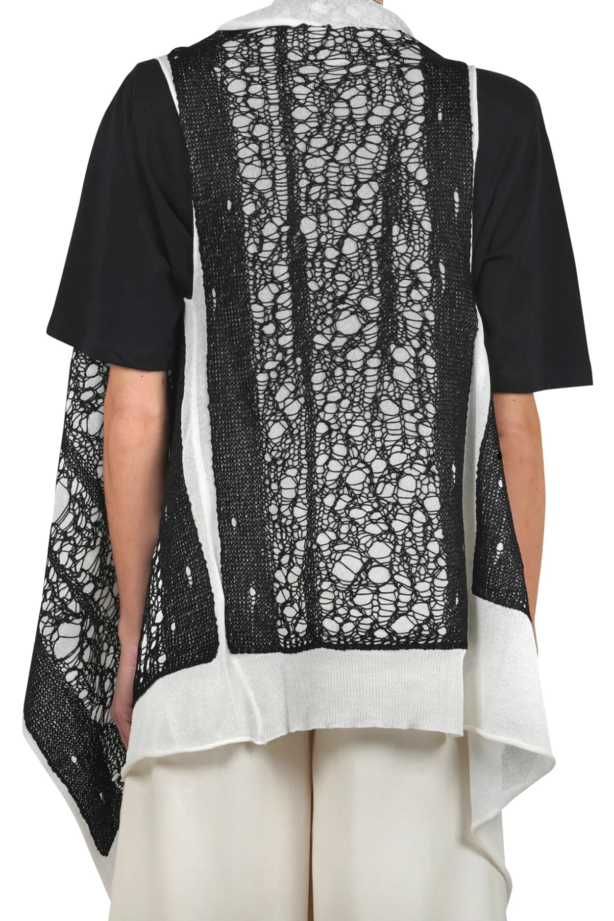 - Gilet - 450092 - Latte/Nero^Pierantonio Gaspari Discount