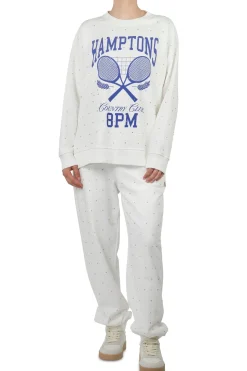 - Felpa - 450713 - Latte/Blu^8pm Online