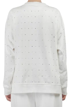 - Felpa - 450713 - Latte/Blu^8pm Online