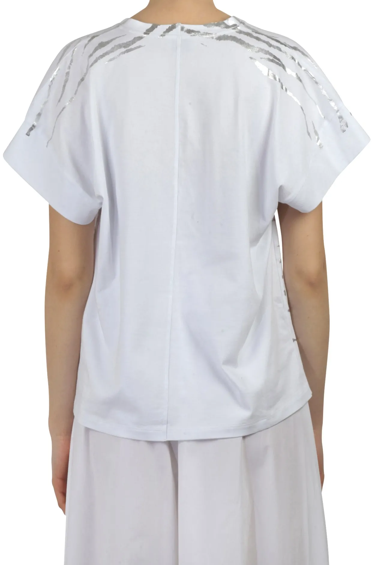 - T-shirt - 450722 - Bianco/Argento^8pm Sale