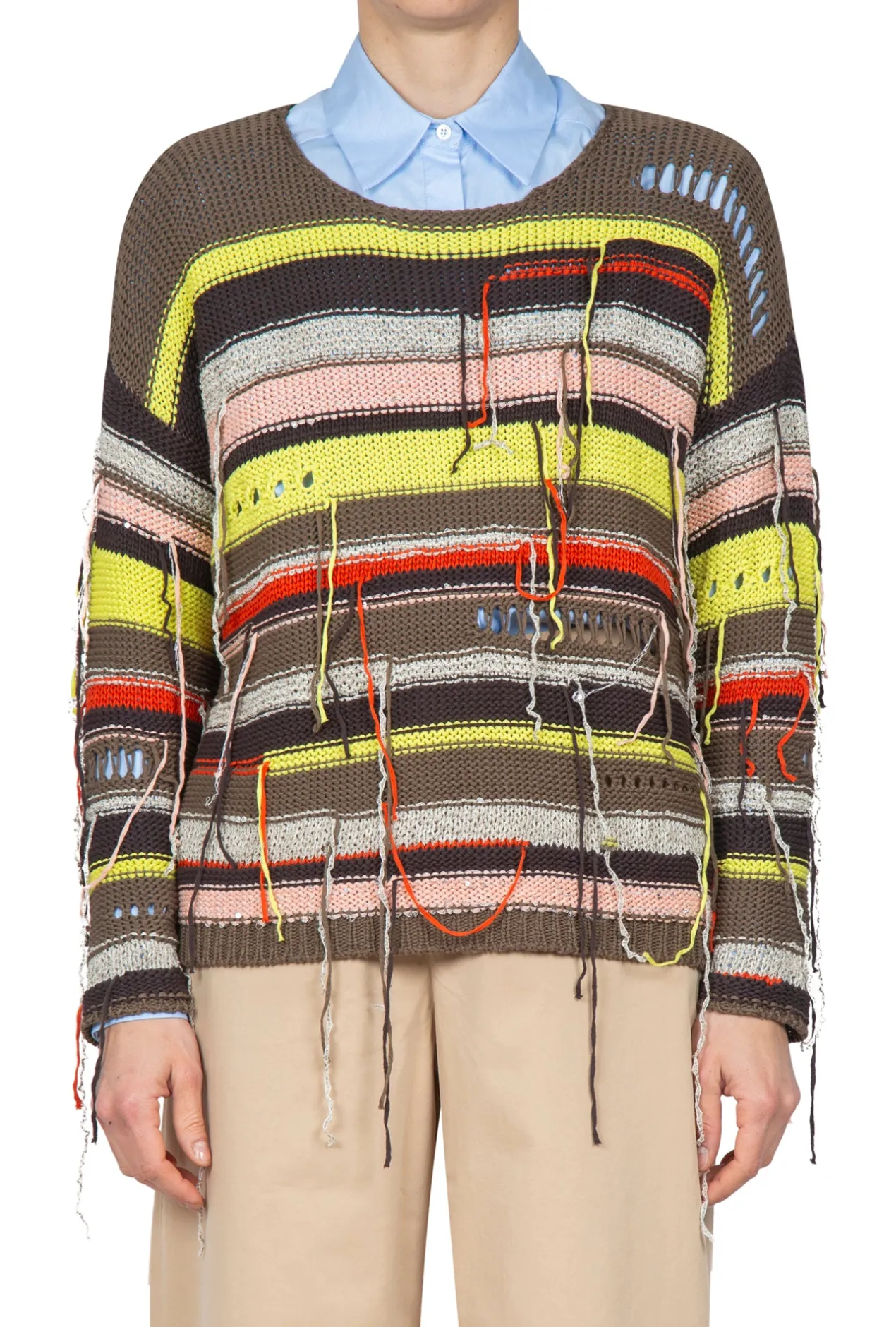 - Maglia - 450008 - Multicolor^Roberto Collina Discount