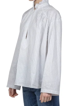 - Camicia - 450824 - Bianco/Blu^Semi Couture Clearance