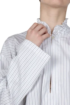 - Camicia - 450824 - Bianco/Blu^Semi Couture Clearance