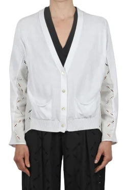- Cardigan - 450772 - Bianco^Semi Couture Best