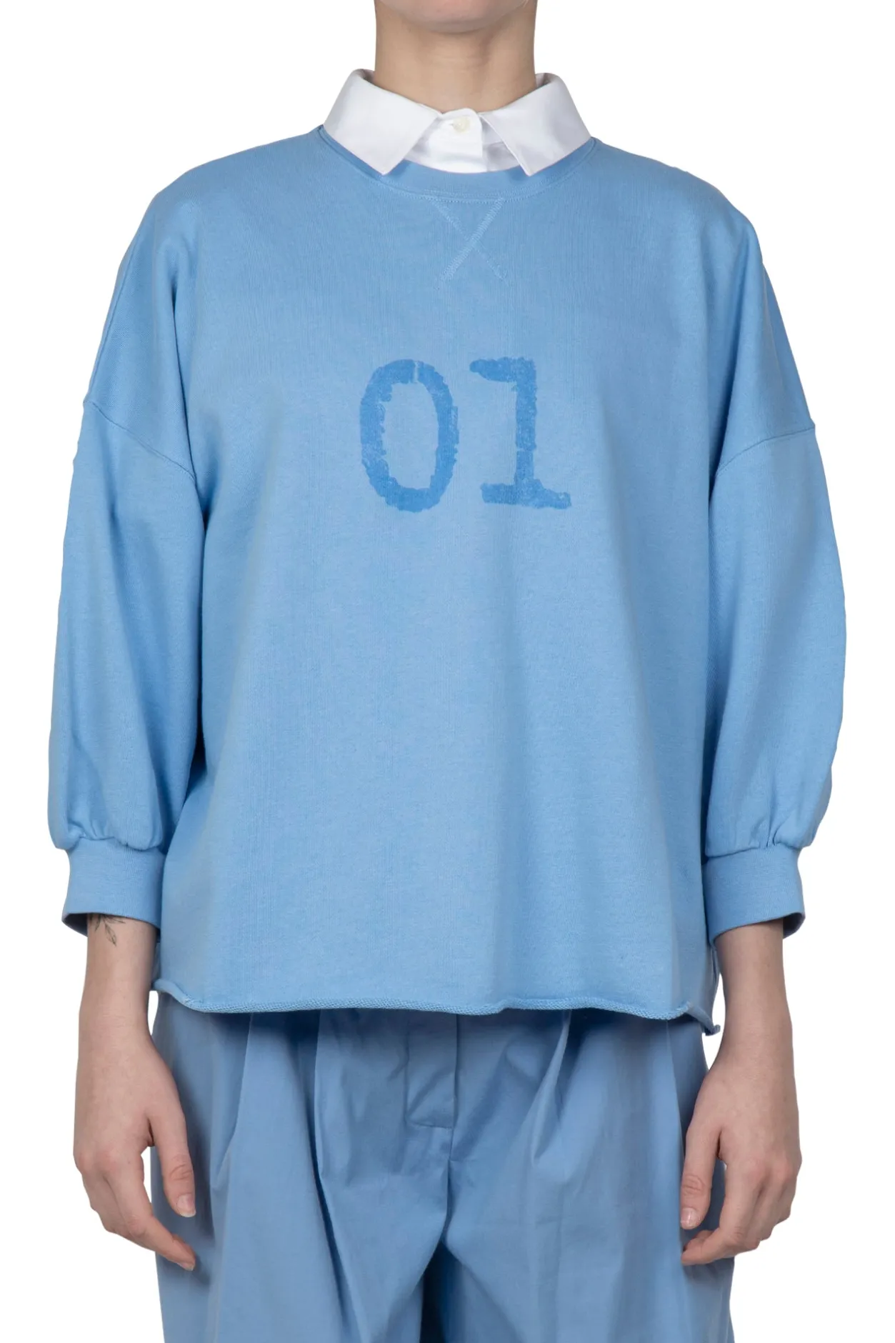- Felpa - 450828 - Azzurro^Semi Couture Online